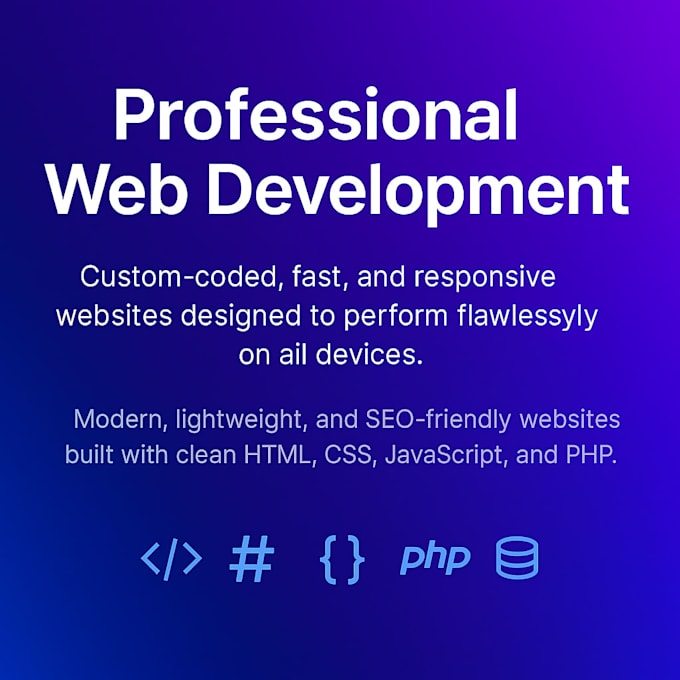 build a custom website based on your wishes