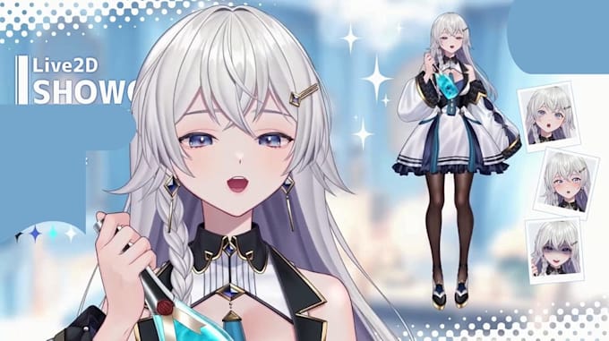 design and rigging 2d vtuber model, vtuber avatar, anime live2d vtuber, 2d model