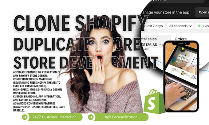 copy clone shopify website duplicate any website into shopify store development
