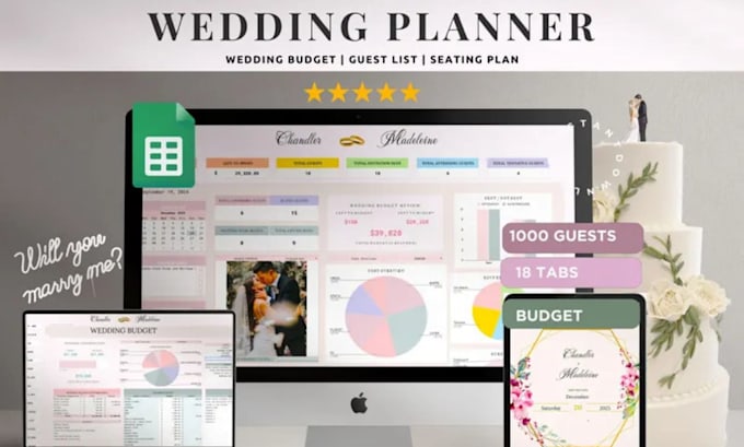 create wedding planner spreadsheet wedding google sheet tracker budget planner