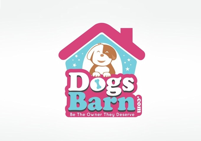 design awesome a happy friendly dog blog logo