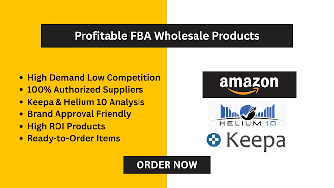find profitable fba wholesale products using keepa helium 10