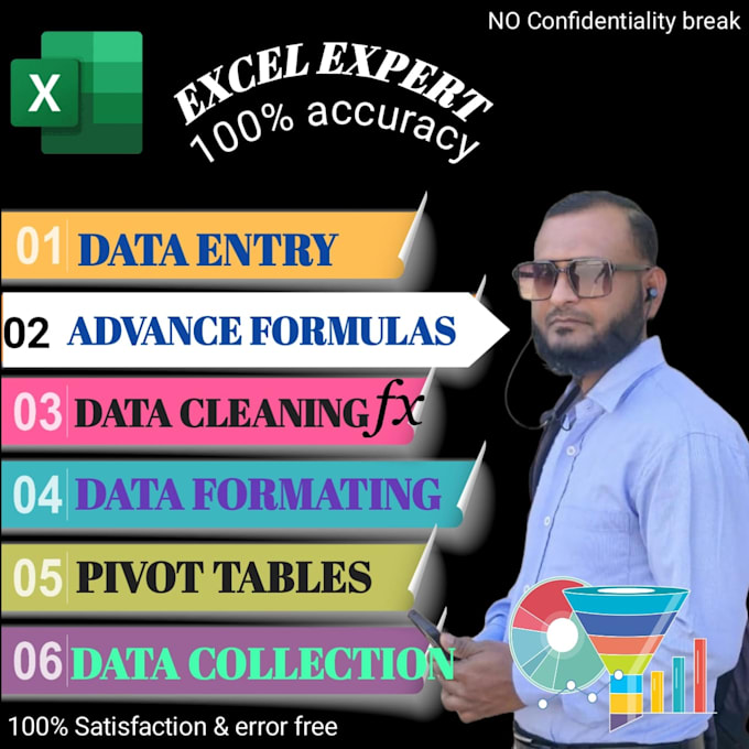 do professional data clean, format, split, marge, remove duplicate, pivot tables