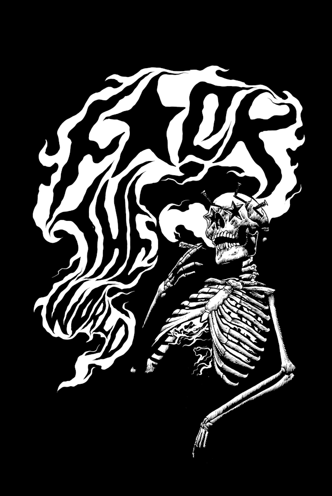 do amazing skull and skeleton t shirt design