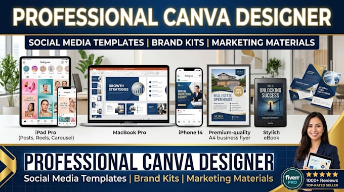 design professional best canva templates and social media posts