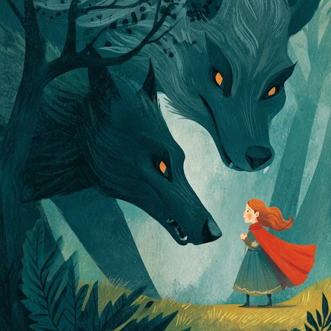 draw fairy tale illustrations for book stories