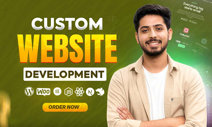 do website development, wordpress website, custom as full stack developer