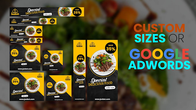 design dynamic animated GIF banners for google ads