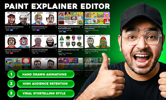 create the paint explainer style animated video