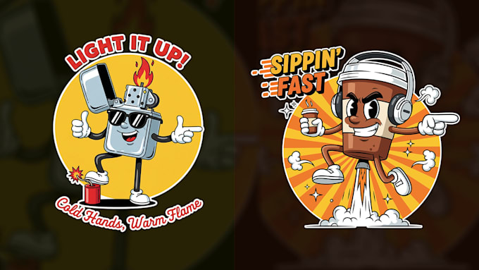 design a cartoon or mascot logo design