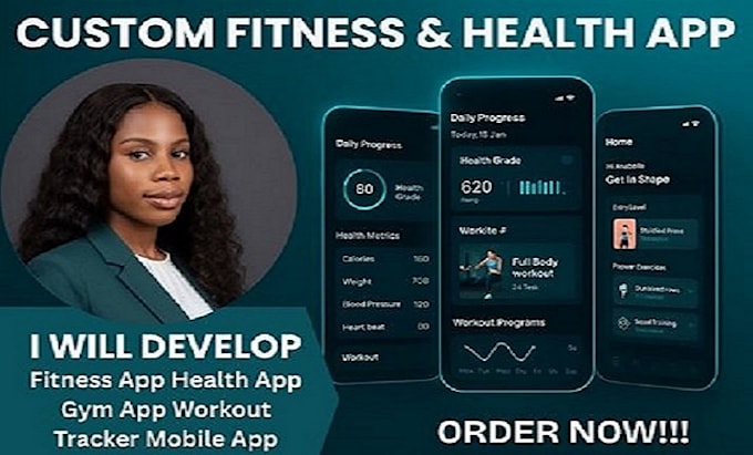 develop fitness app health app gym app workout tracker mobile app
