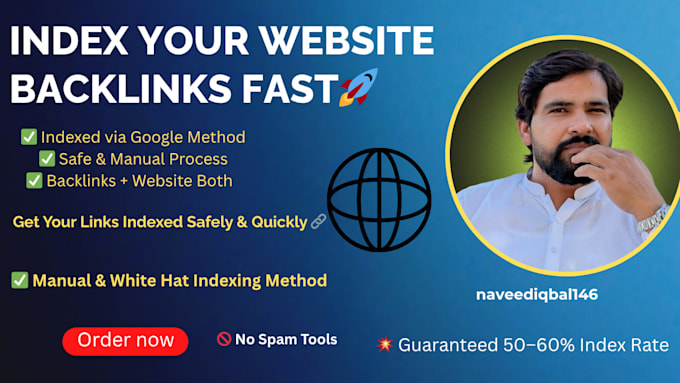 indexed your website and backlinks in google
