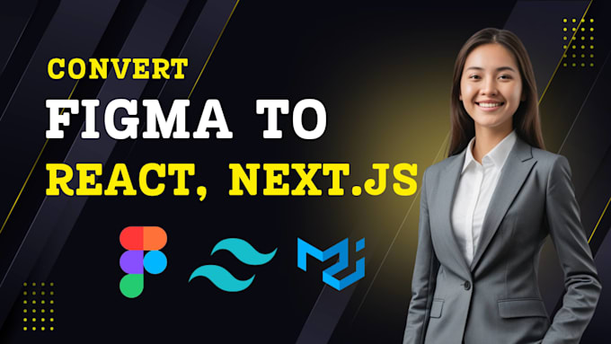 convert figma design to react or next js with material UI