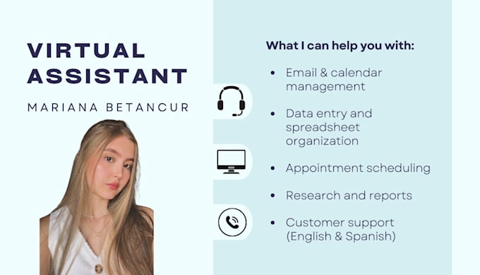 provide bilingual virtual assistant and admin support