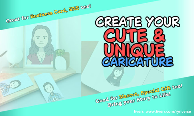 cute unique caricatures from your photo
