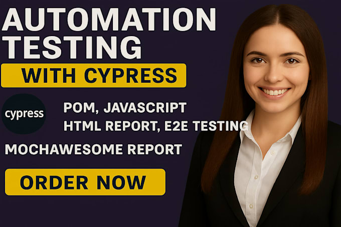 do QA automation testing using cypress, selenium ,postman