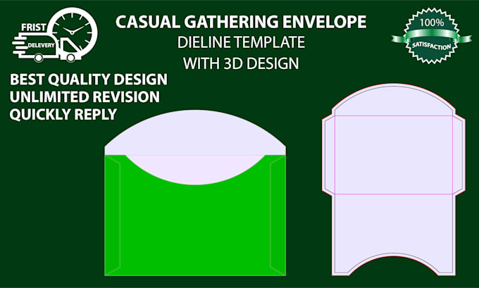 create any custom envelope perfect die line for your need