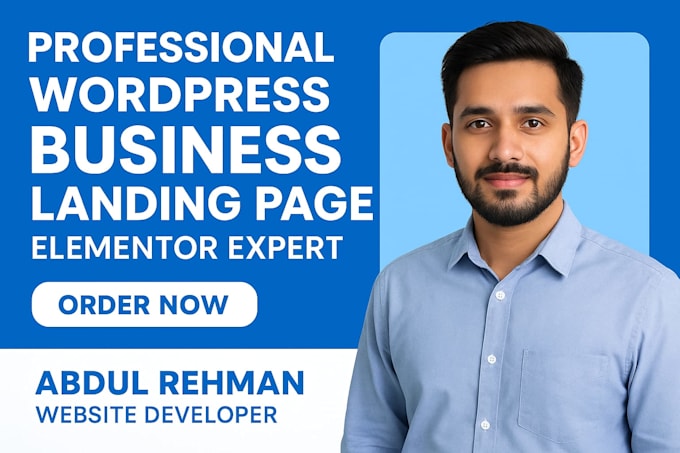 design a responsive elementor wordpress landing page