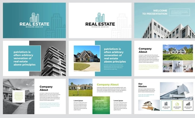 design professional powerpoint presentation for real estate investors pitch desk