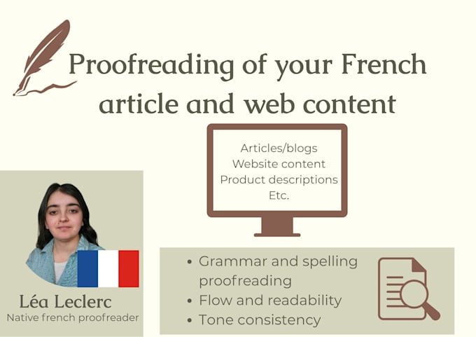 proofread your french article and web content