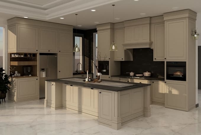 design kitchen cabinet interior design and virtual staging