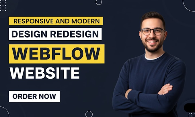 design, redesign or develop webflow website, webflow expert