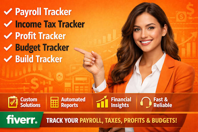 payroll tracker income tax tacker profit tracker budget tracker  build tracker