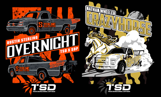 design custom car t shirt designs