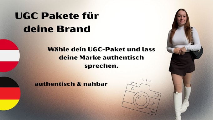 create ugc content in german or austrian for you