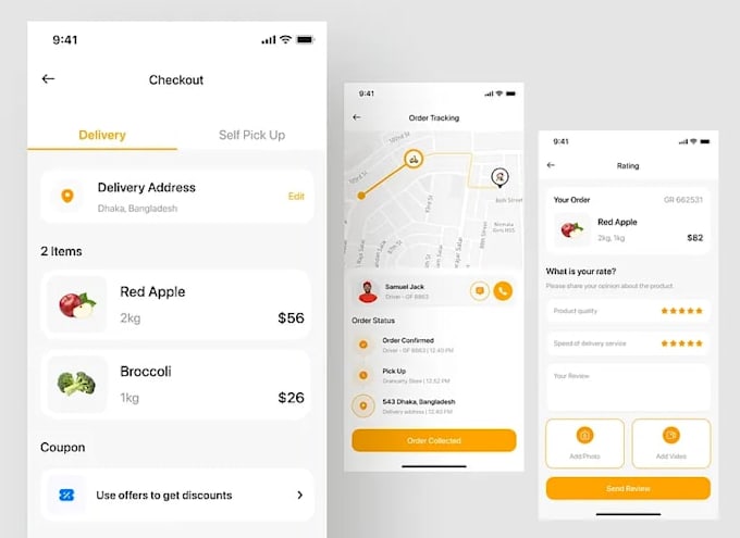 build full stack mobile apps and website with flutter, react native