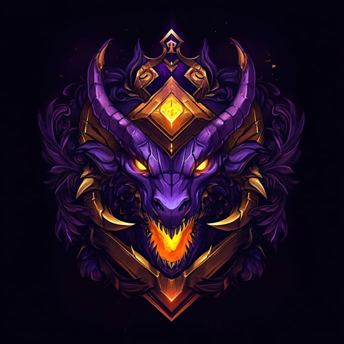design fantasy game logo