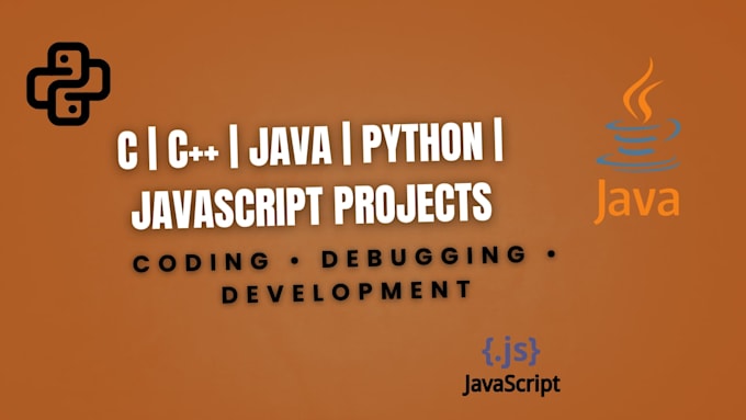 do c c plus plus java python and javascript projects