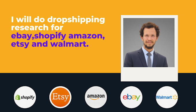 do dropshipping research for ebay, etsy, shopify, amazon