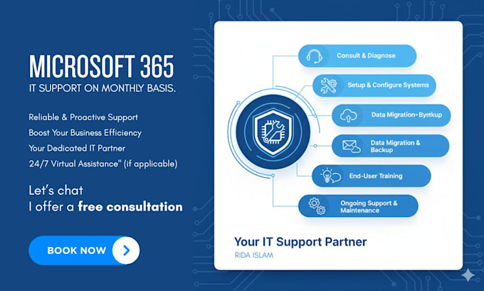 offer continuous microsoft 365 IT support on monthly basis