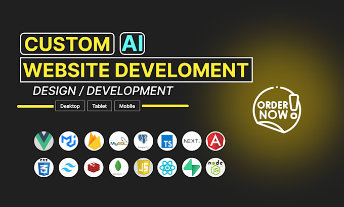 build a custom ai website, ai saas application, and ai software development