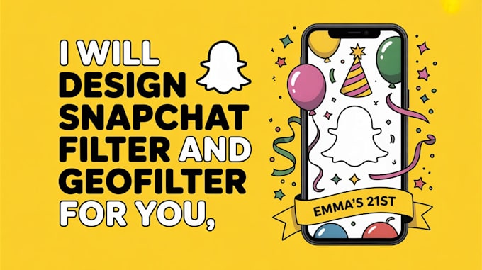 design a snapchat filter and geofilter for you