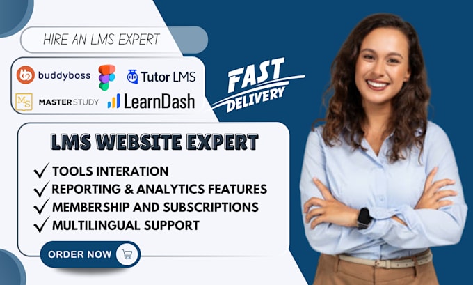 build wordpress lms website with learndash, buddyboss tutor lms pro, masterstudy