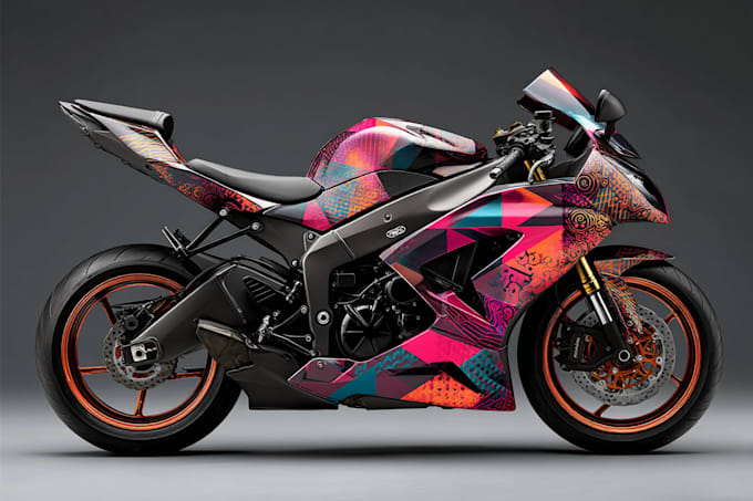 do motorcycle vinyl wrap design