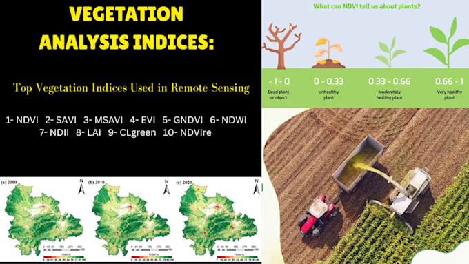 perform vegetation analysis and ndvi mapping using rs