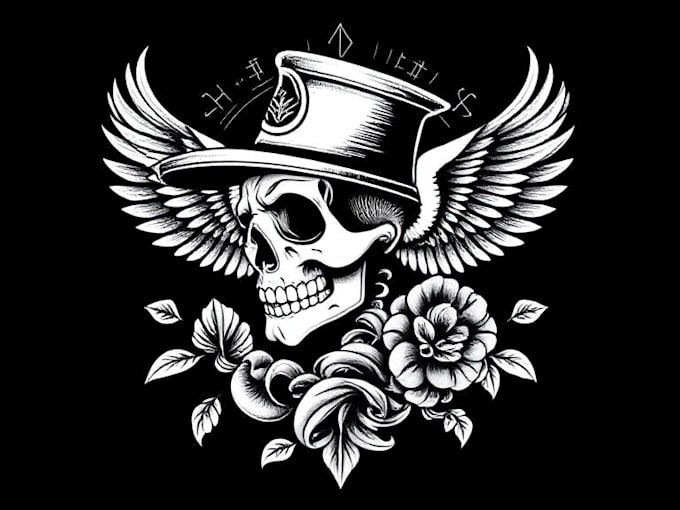 create american traditional tattoo style design