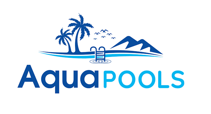 design awesome pool and spa logo with free source file