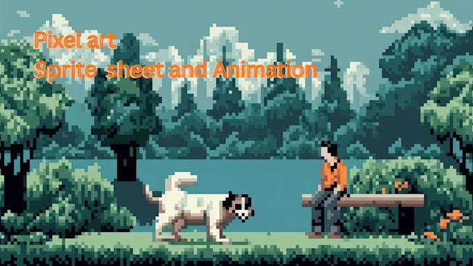 create pixel art character illustration retro pixel art
