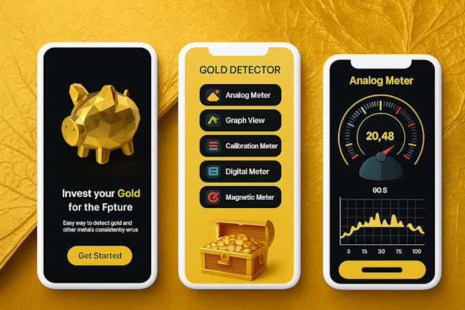 Develop gold detector app, metal detection app, gold finder app gold ...