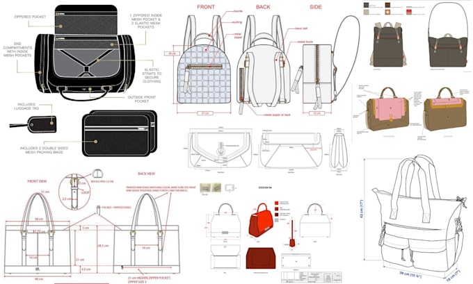 design tech pack duffle bag, handbag, bag design, backpack, bag tech pack