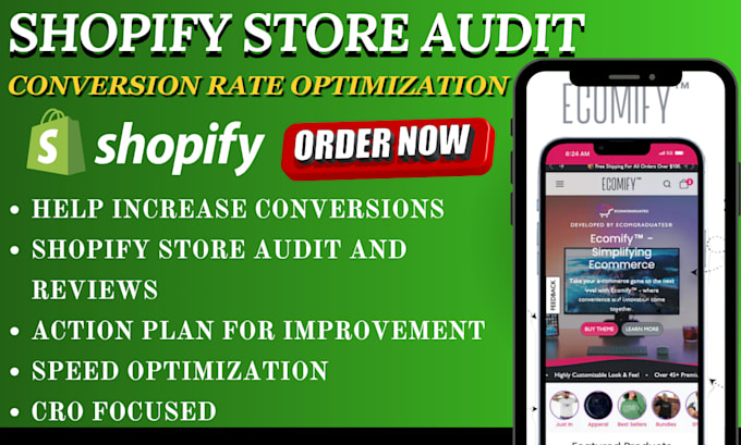 review and audit your shopify store cro conversion rate optimization