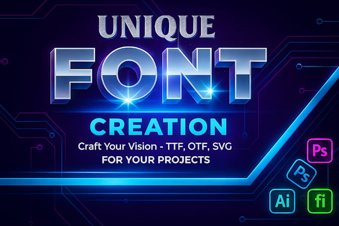 create a unique custom font design for you in ttf ,otf