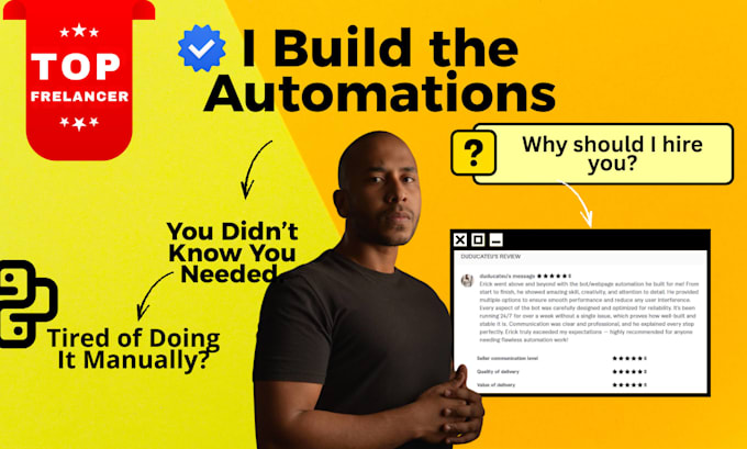 deliver web automations, bots and custom scripts