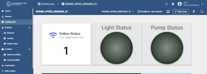 deploy and customize thingsboard on your server with full device integration