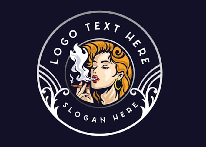 do modern smoke shop logo design