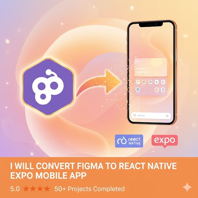 convert figma to react native expo mobile app